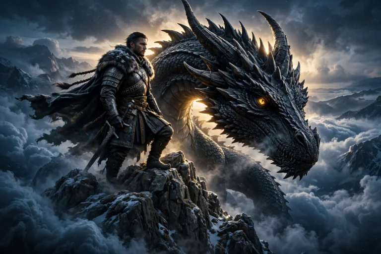 Fantasy Warrior Dragon Rider